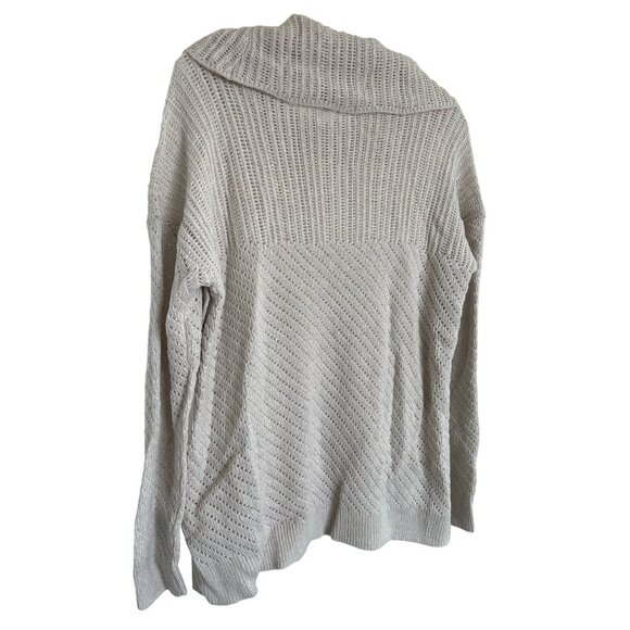 Lucky Brand Alyssa Cowl Neck Sweater With Side Buttons - Picture 8 of 8